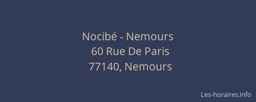 Nocibé - Nemours