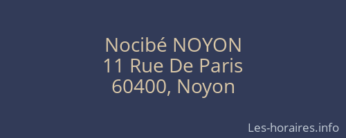 Nocibé NOYON