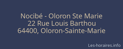 Nocibé - Oloron Ste Marie
