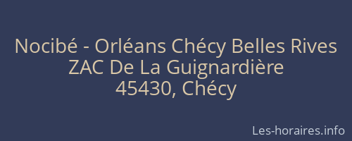 Nocibé - Orléans Chécy Belles Rives