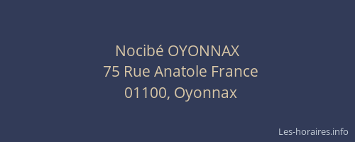 Nocibé OYONNAX