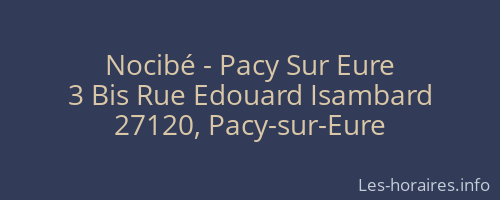 Nocibé - Pacy Sur Eure