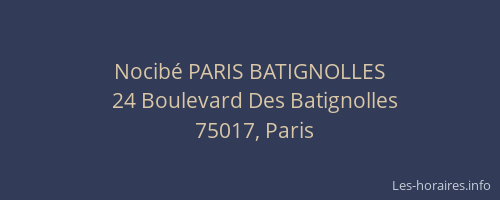 Nocibé PARIS BATIGNOLLES