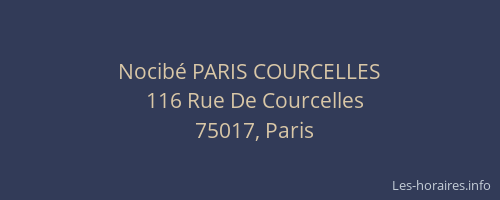 Nocibé PARIS COURCELLES