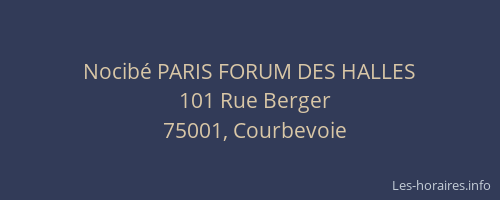 Nocibé PARIS FORUM DES HALLES