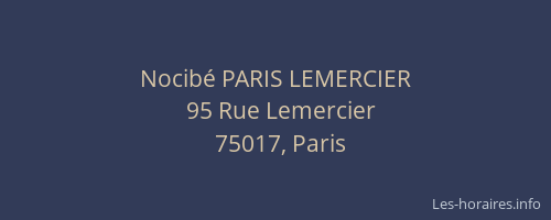 Nocibé PARIS LEMERCIER