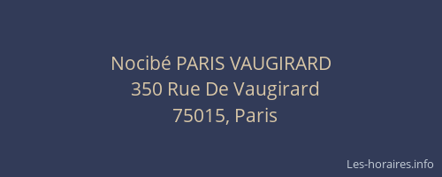 Nocibé PARIS VAUGIRARD