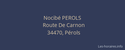 Nocibé PEROLS
