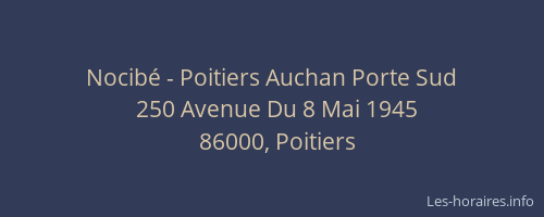 Nocibé - Poitiers Auchan Porte Sud