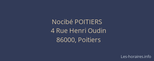 Nocibé POITIERS