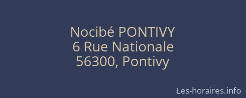 Nocibé PONTIVY