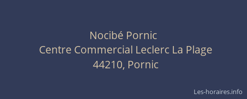 Nocibé Pornic