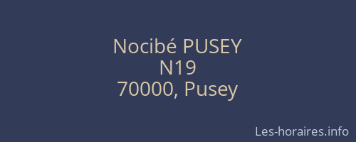 Nocibé PUSEY