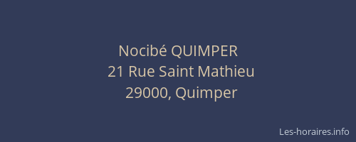 Nocibé QUIMPER