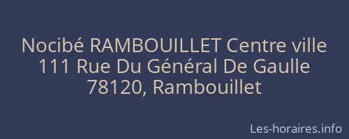 Nocibé RAMBOUILLET Centre ville