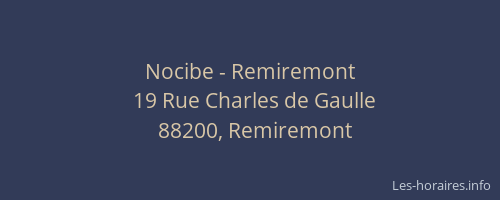 Nocibe - Remiremont