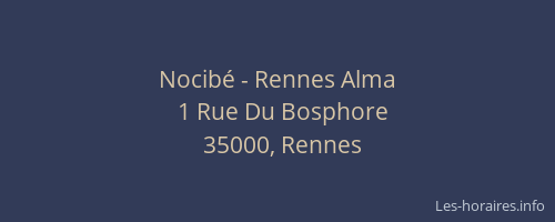 Nocibé - Rennes Alma