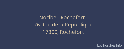 Nocibe - Rochefort