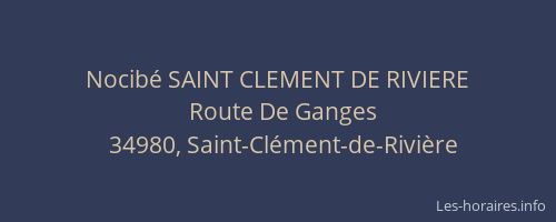 Nocibé SAINT CLEMENT DE RIVIERE