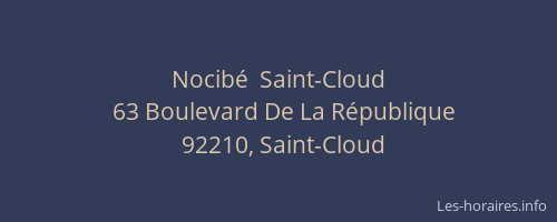 Nocibé  Saint-Cloud