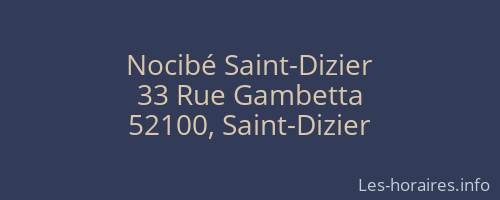 Nocibé Saint-Dizier