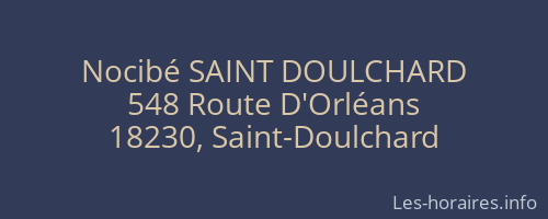Nocibé SAINT DOULCHARD