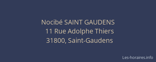 Nocibé SAINT GAUDENS