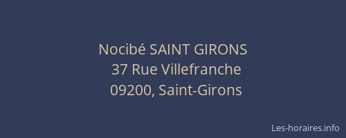 Nocibé SAINT GIRONS
