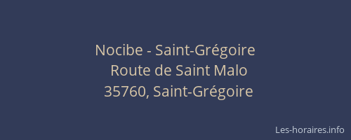 Nocibe - Saint-Grégoire