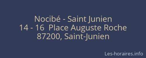 Nocibé - Saint Junien