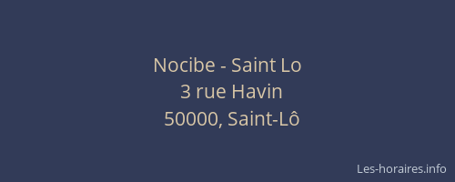 Nocibe - Saint Lo