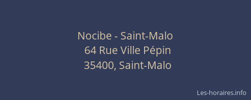 Nocibe - Saint-Malo