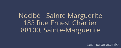 Nocibé - Sainte Marguerite