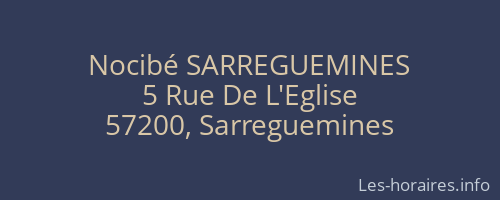 Nocibé SARREGUEMINES
