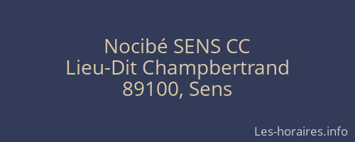 Nocibé SENS CC