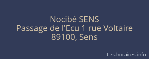 Nocibé SENS