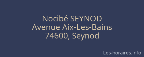 Nocibé SEYNOD