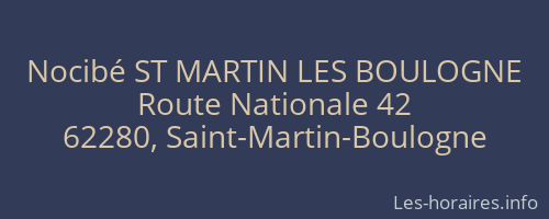 Nocibé ST MARTIN LES BOULOGNE