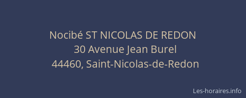 Nocibé ST NICOLAS DE REDON