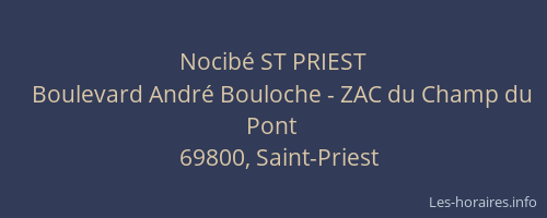 Nocibé ST PRIEST