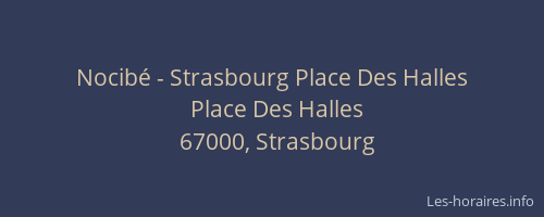 Nocibé - Strasbourg Place Des Halles