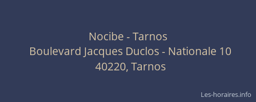 Nocibe - Tarnos