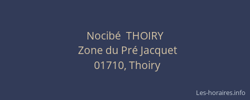 Nocibé  THOIRY