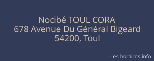 Nocibé TOUL CORA
