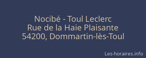 Nocibé - Toul Leclerc
