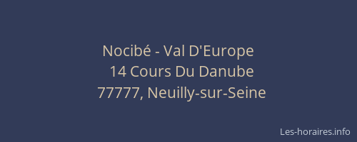 Nocibé - Val D'Europe
