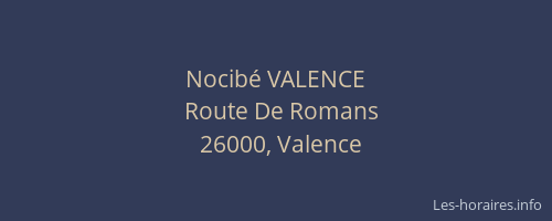 Nocibé VALENCE