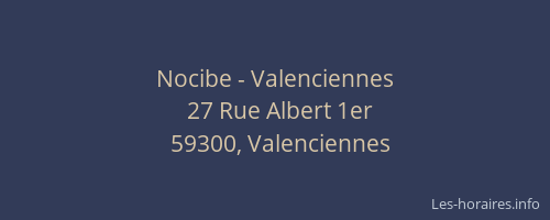 Nocibe - Valenciennes