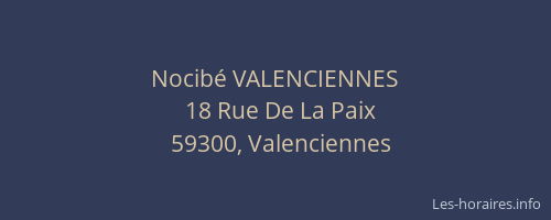 Nocibé VALENCIENNES