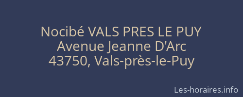 Nocibé VALS PRES LE PUY